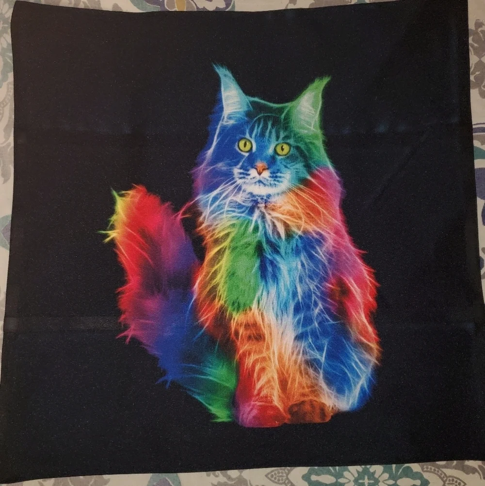 Brand new neon printed pillowcase...